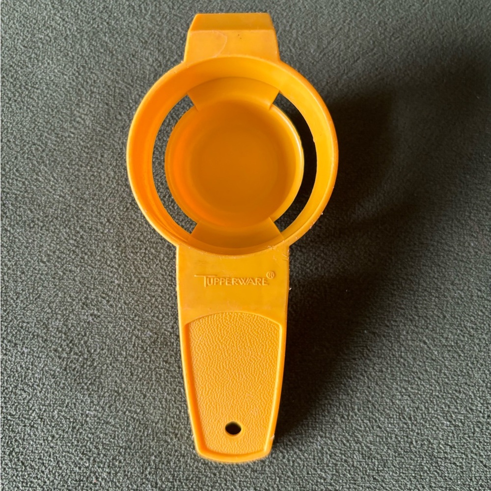 Tupperware Yellow 1970’s Egg Separator Spoon